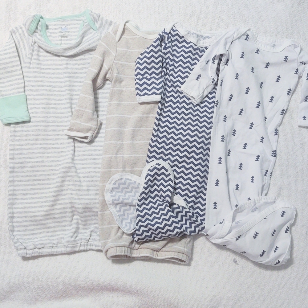 Cloud Island baby pajamas bundle 0-3m, 0-6m